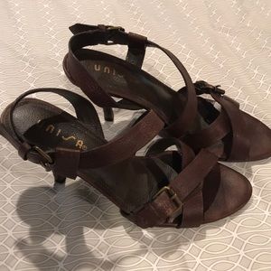 Unisa Brown Strappy Heels